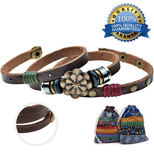 Pulsera de abrigo con botón a presión de flor de loto