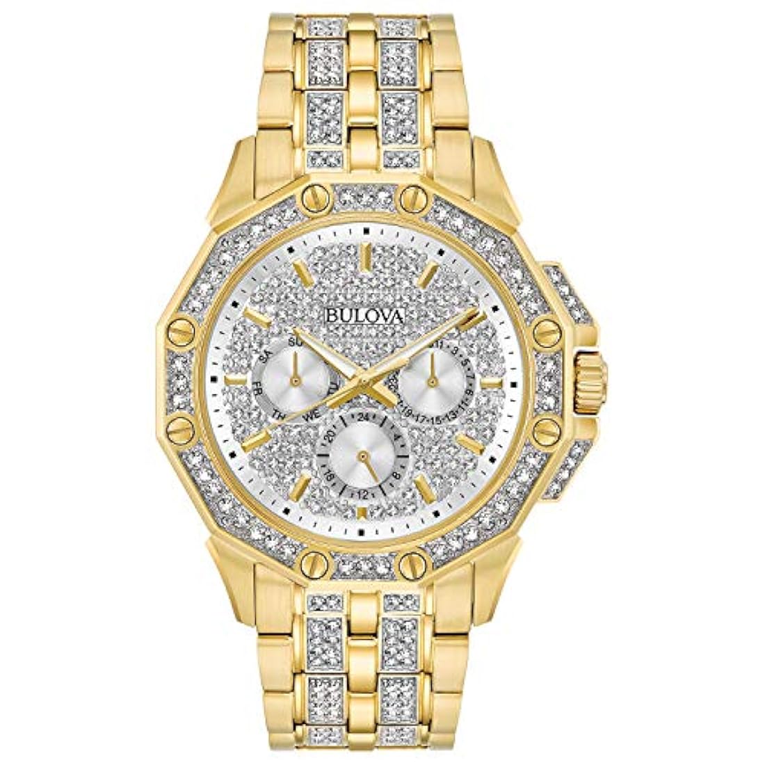 Bulova - Reloj de Cristal para hombre