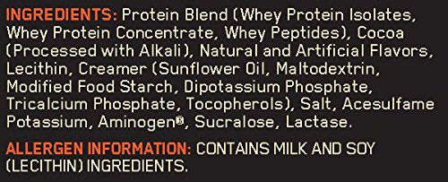 polvo de proteína de suero chocolate con leche extrema