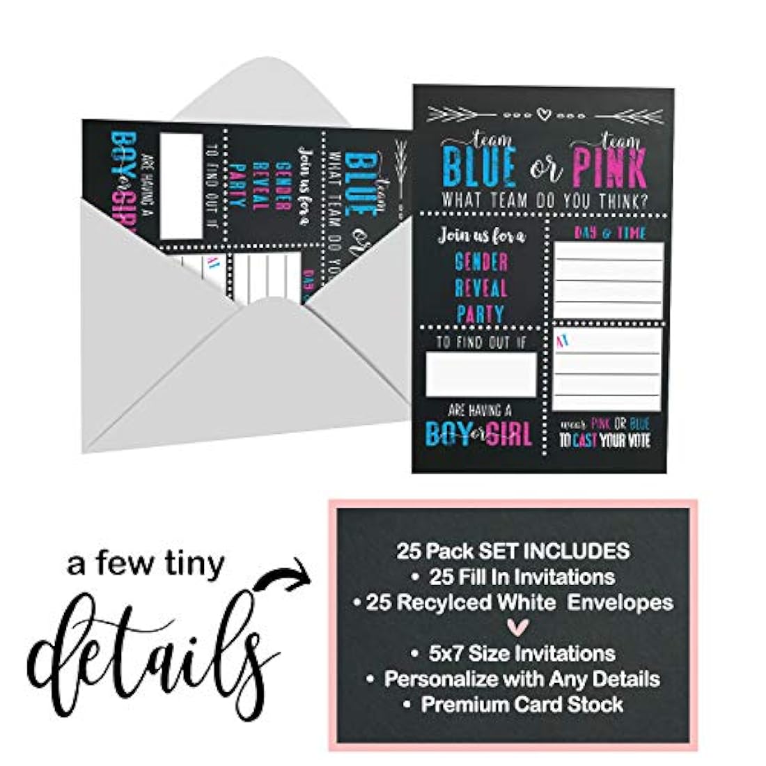 tarjetas de invitacion de revelacion de género