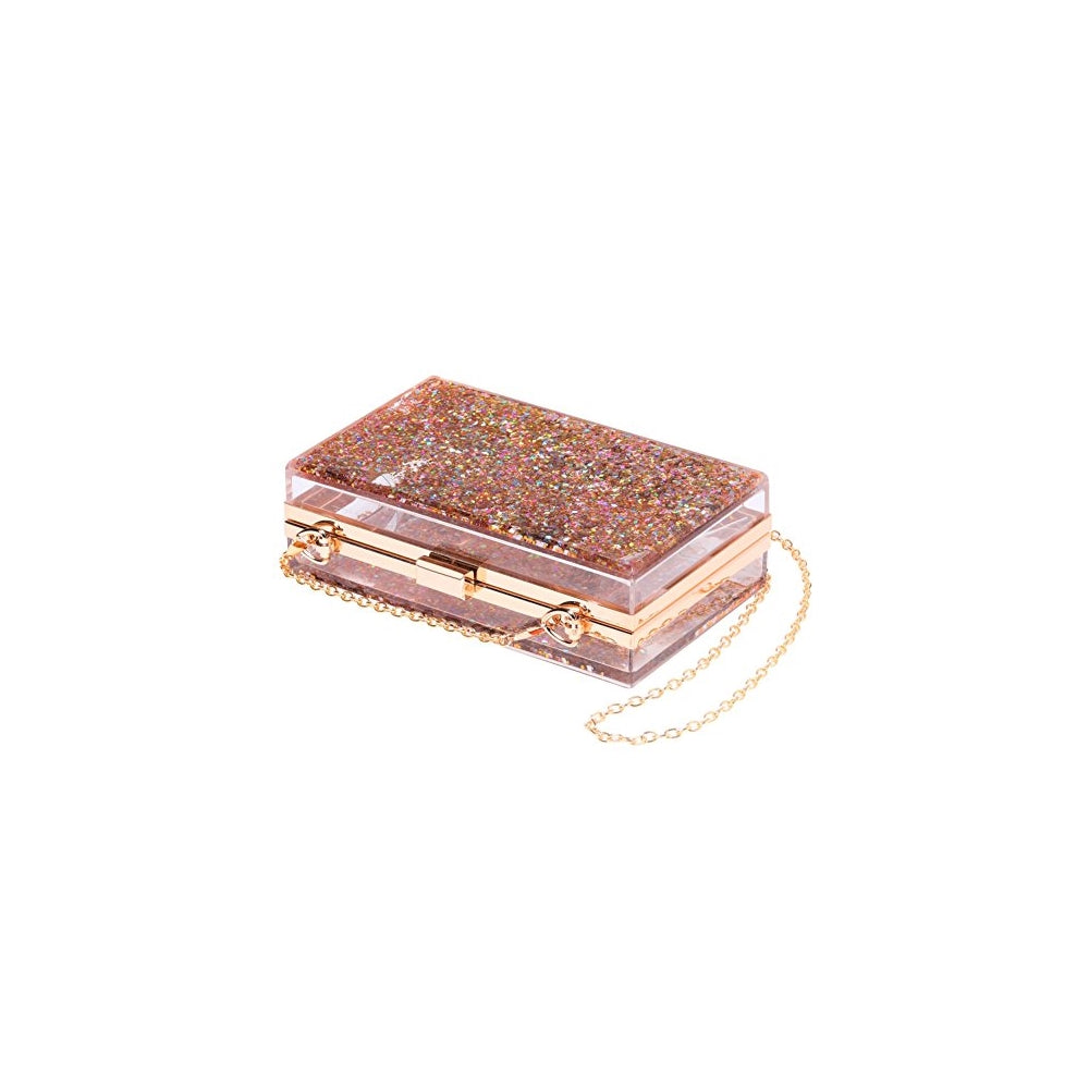 Bolso de mano con lentejuelas transparentes para  bailes