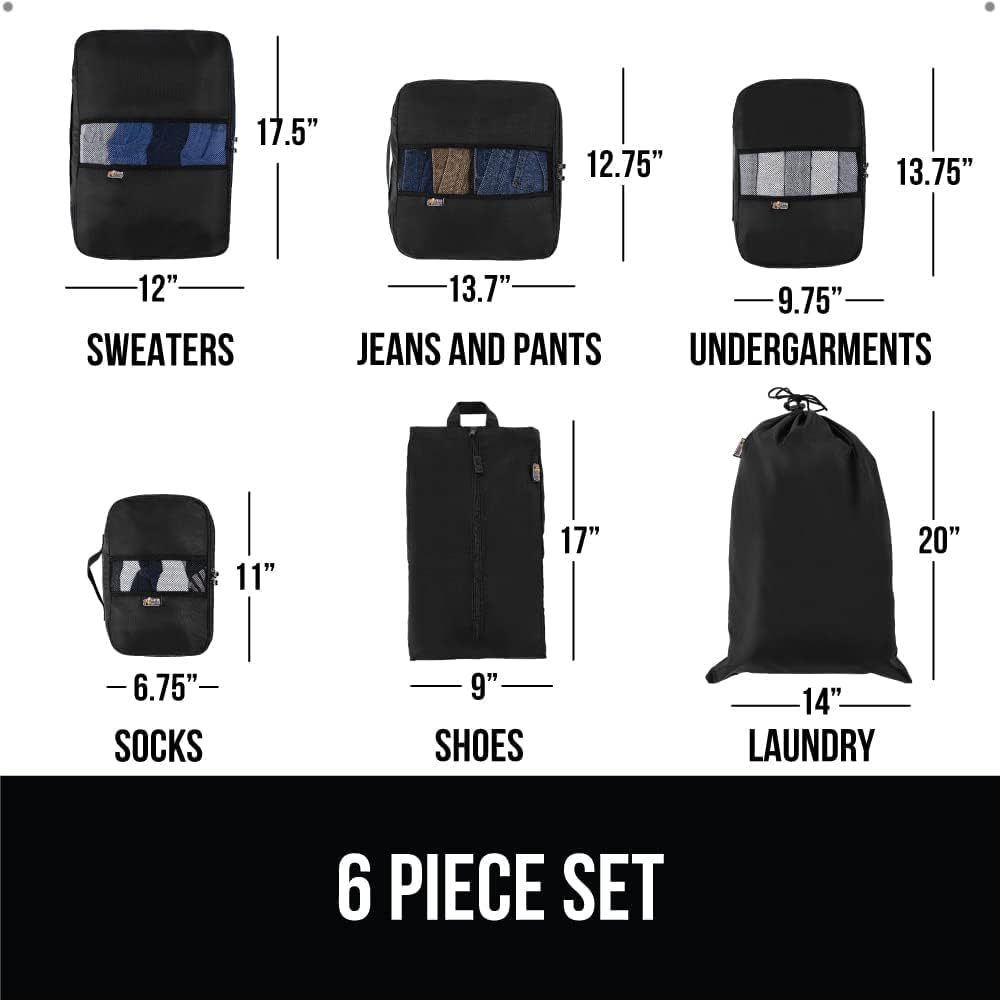 Cubos Organizadores de Viaje, Bolsas Transpirables para Maleta