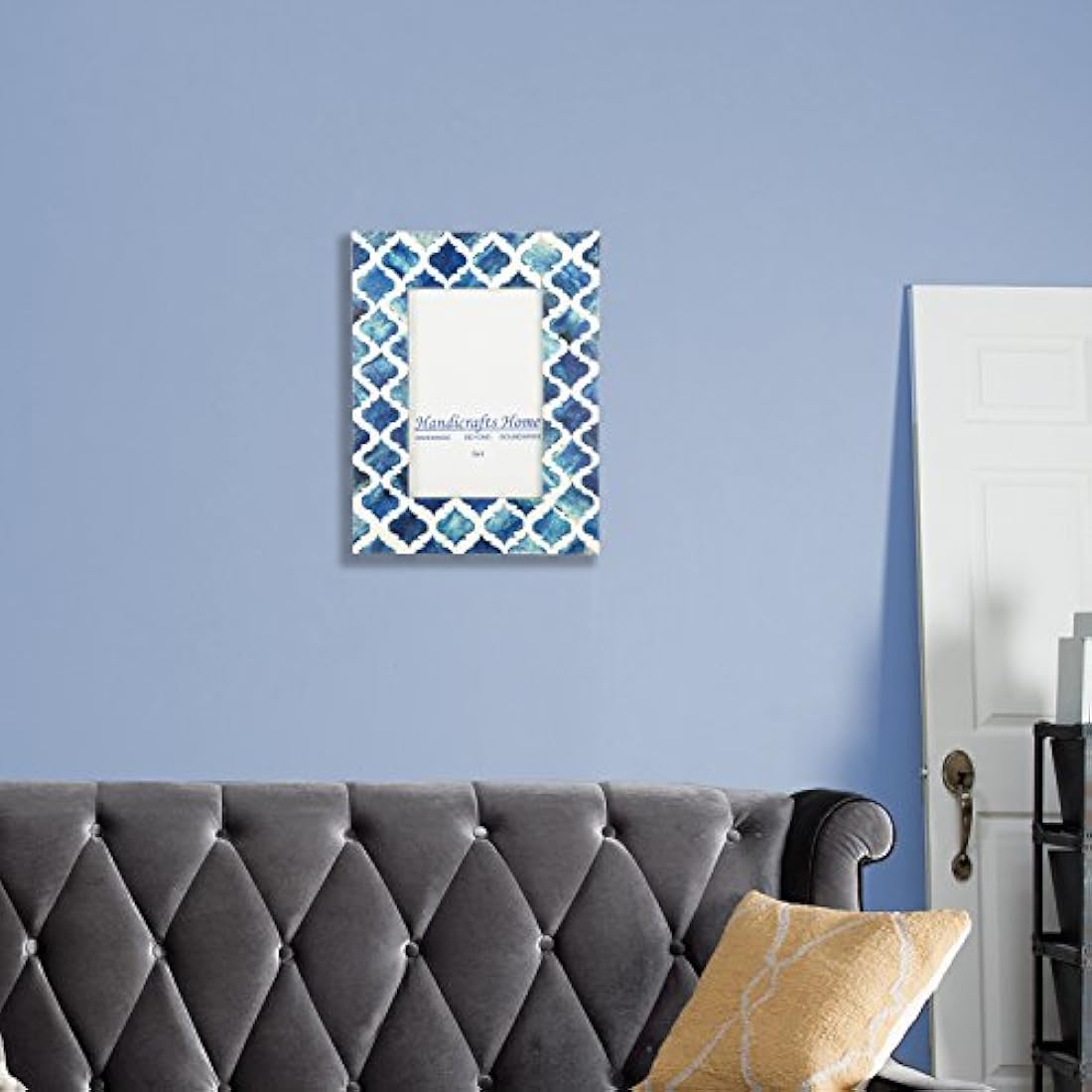 Handicrafts Marco de fotos para el hogar, diseño marroquí