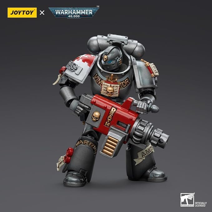 Figura de acción JOYTOY Grey Knights Strike Squad con Psycannon
