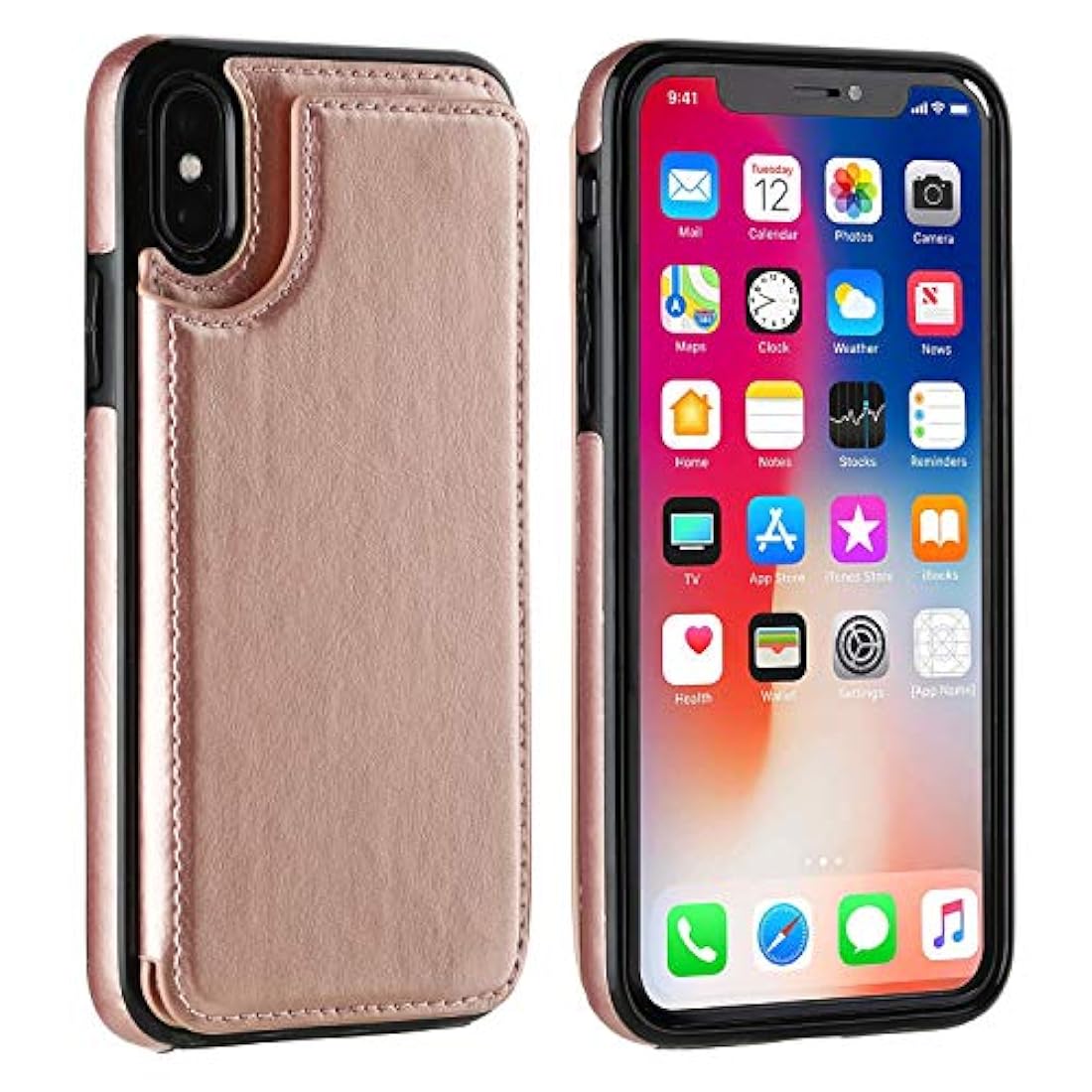 OT ONETOP - Funda tipo cartera para iPhone Xs