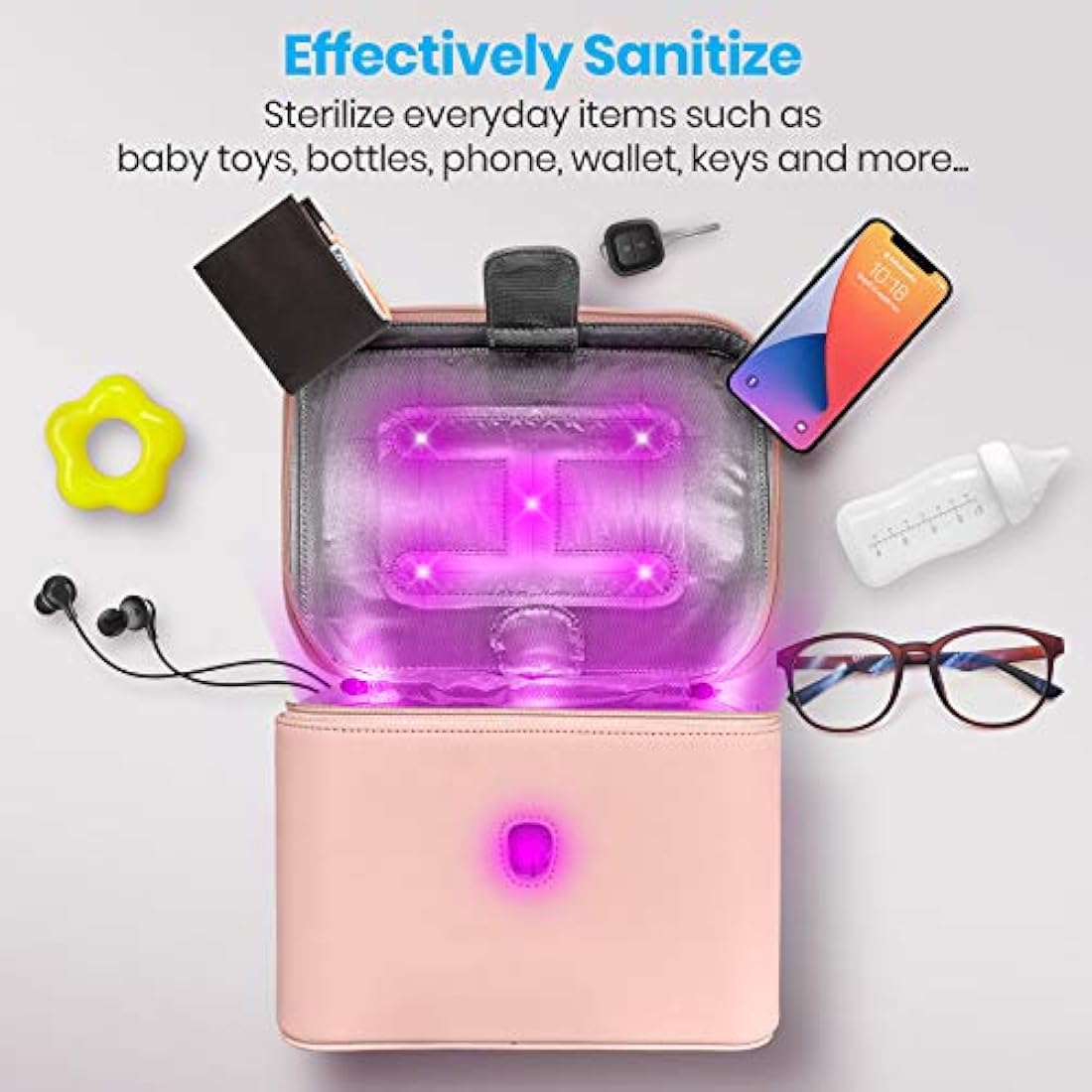 Bolsa germicida de luz ultravioleta SERENELIFE SLUVDISB50