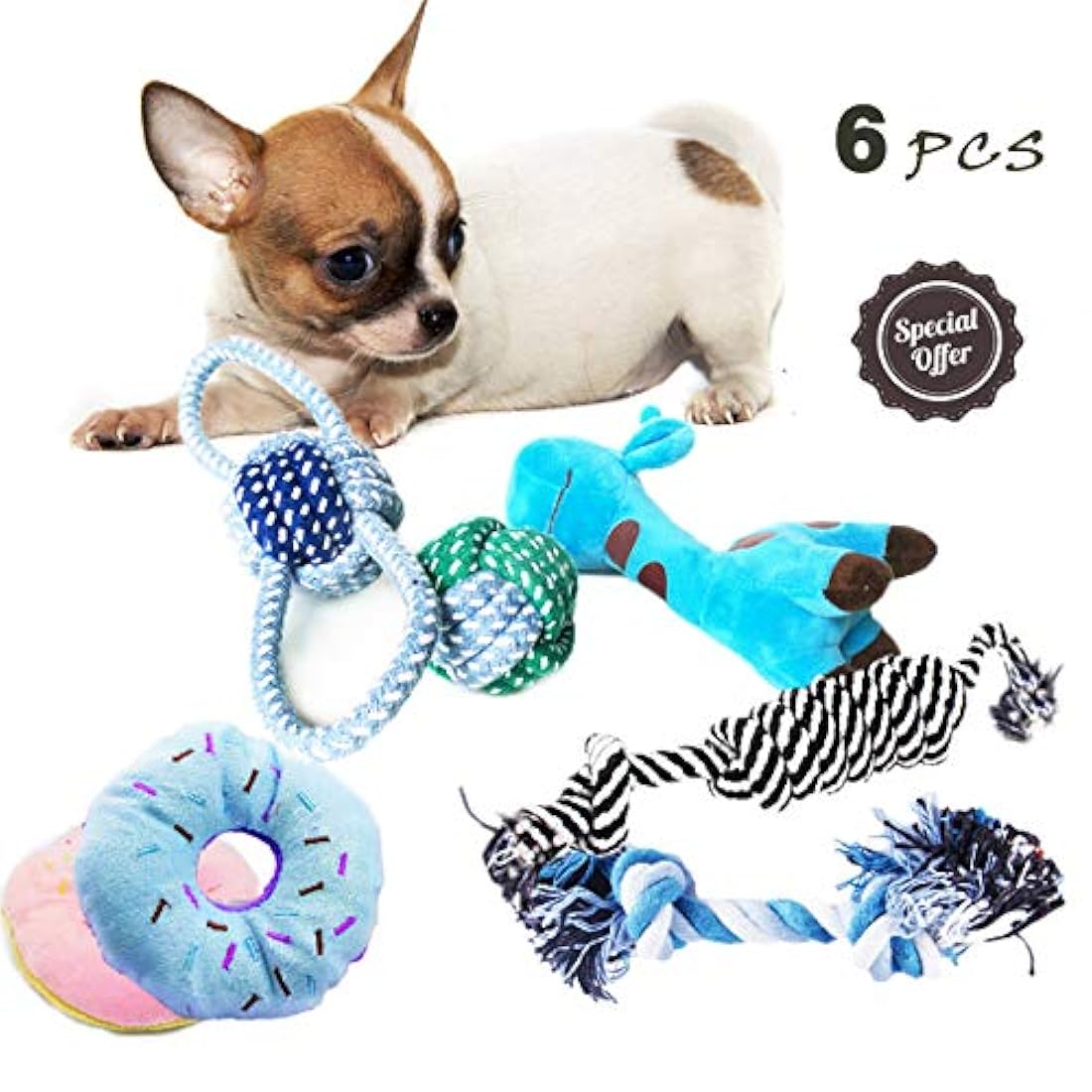 6 juguetes para perros pequeños