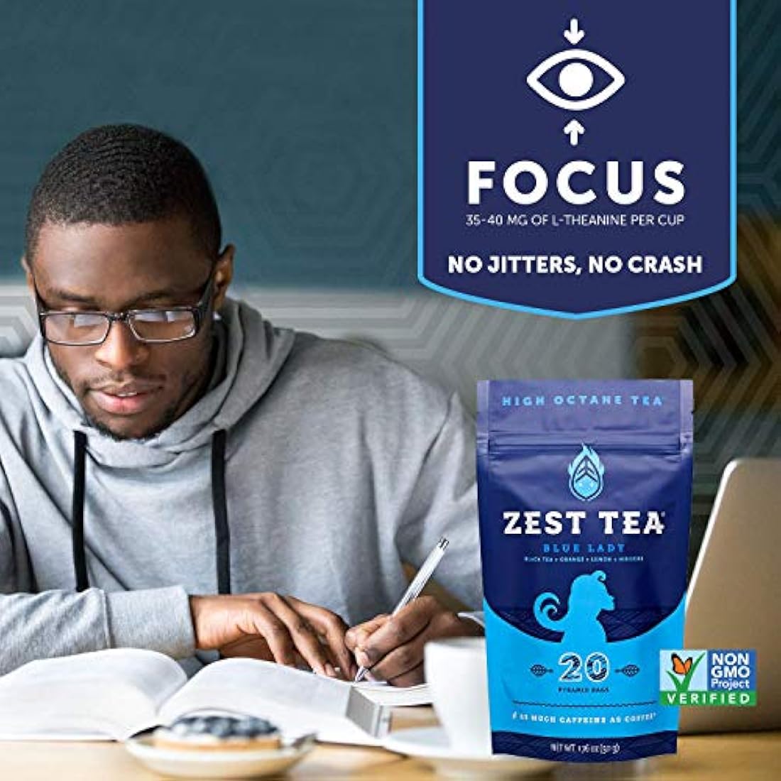 té con elevado nivel de cafeína