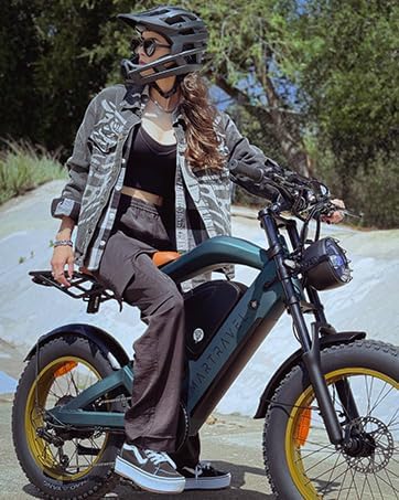 Bicicleta Eléctrica para Adultos, 1200W, 60 millas, 20 Fat Tire