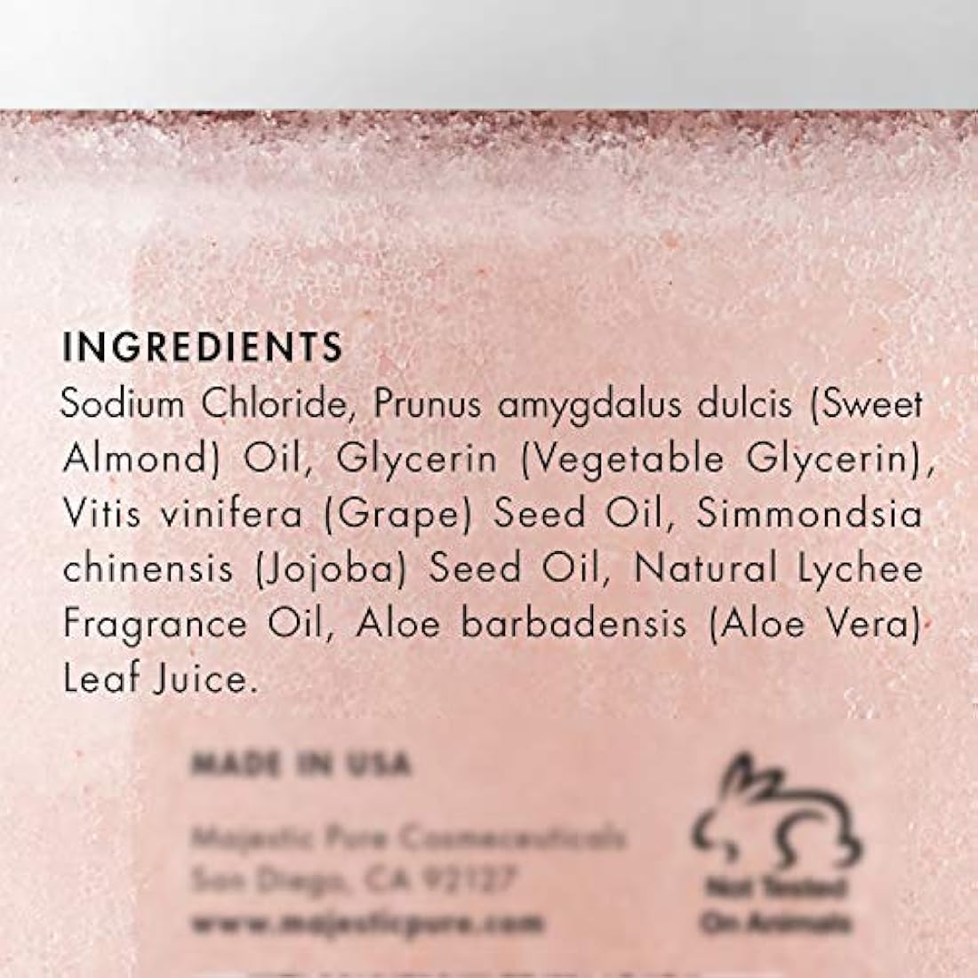 Exfoliante corporal con sal del Himalaya y aceite esencial