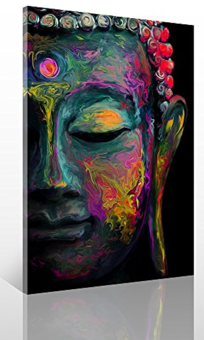 Sunfrower Art - Lienzo decorativo para pared, diseño de Buda