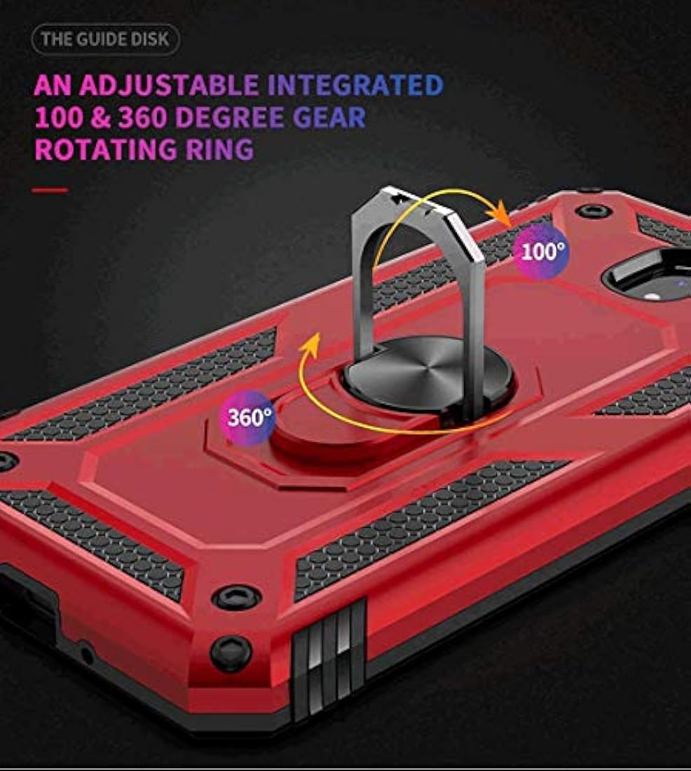 Estuche para teléfono TJS para Samsung (Rojo / Negro)