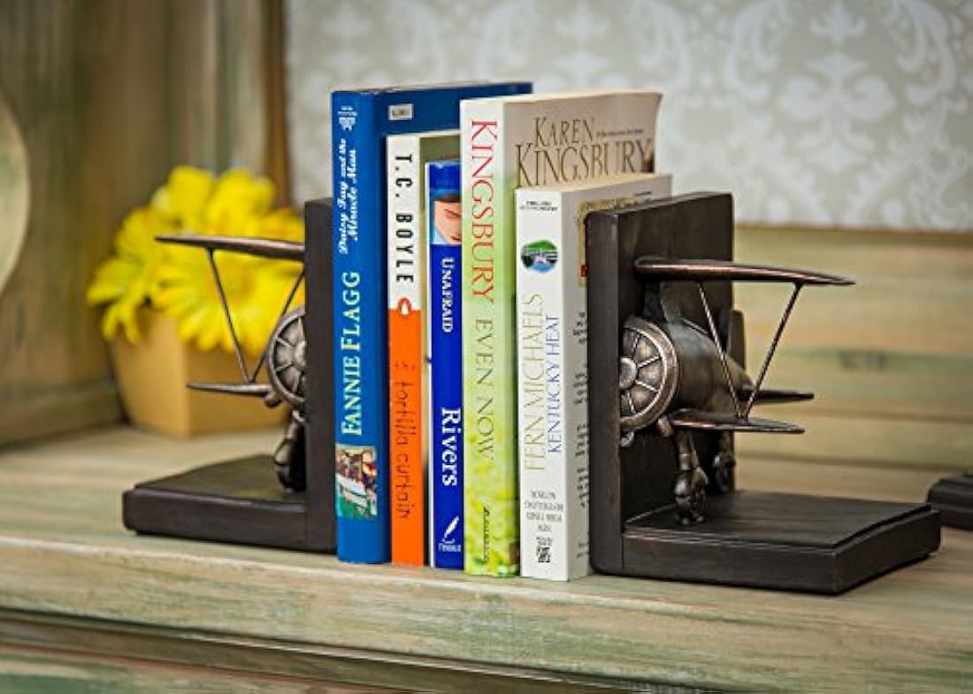 Juego de sujetalibros decorativos de gres