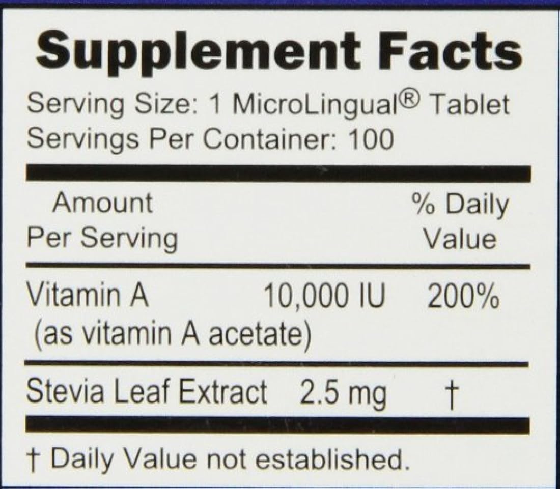Superior fuente vitamina A 10,000 iu, 100 unidades