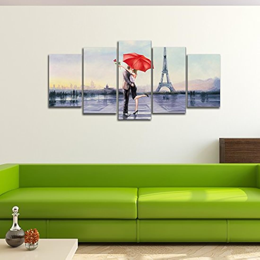 Pyradecor - Lienzo con impresión giclée 5 paneles, tamaño XL