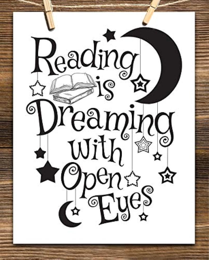 Leer es soñar con los ojos abiertos Lámina sin marco 11x14