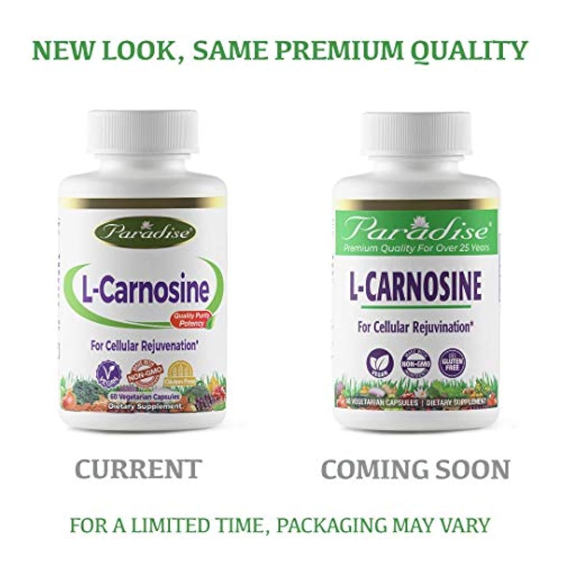 Cápsulas vegetarianas de Carnosina, 60 unidades