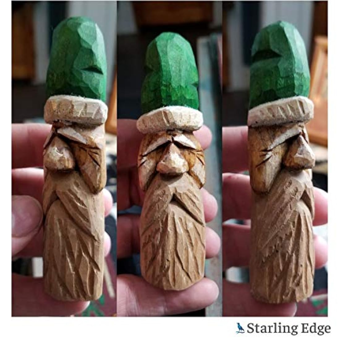 Kit de tallado de madera con bloques en blanco sin terminar