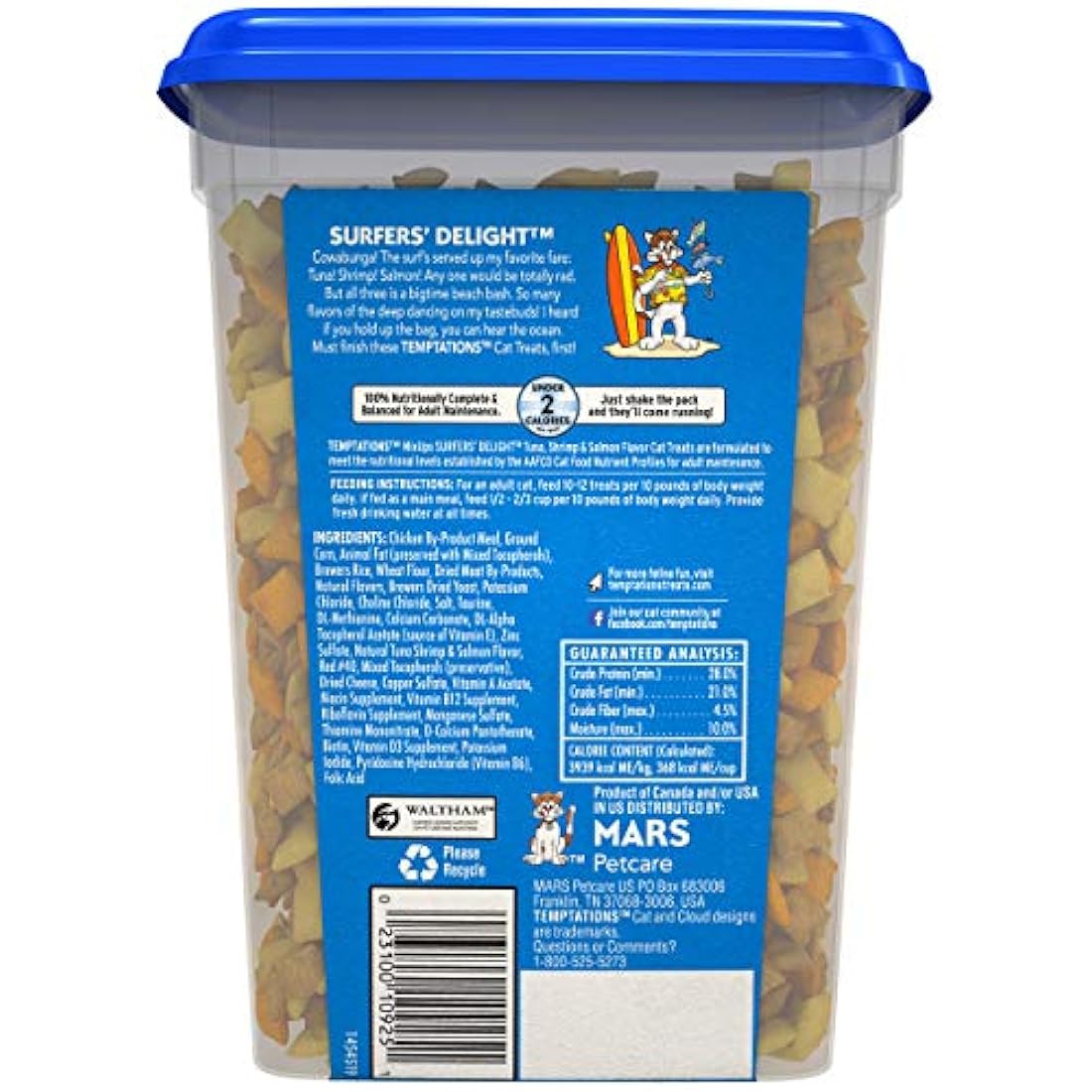 TENTACIONES MixUps Crunchy and Soft Cat Treats, 16 oz.