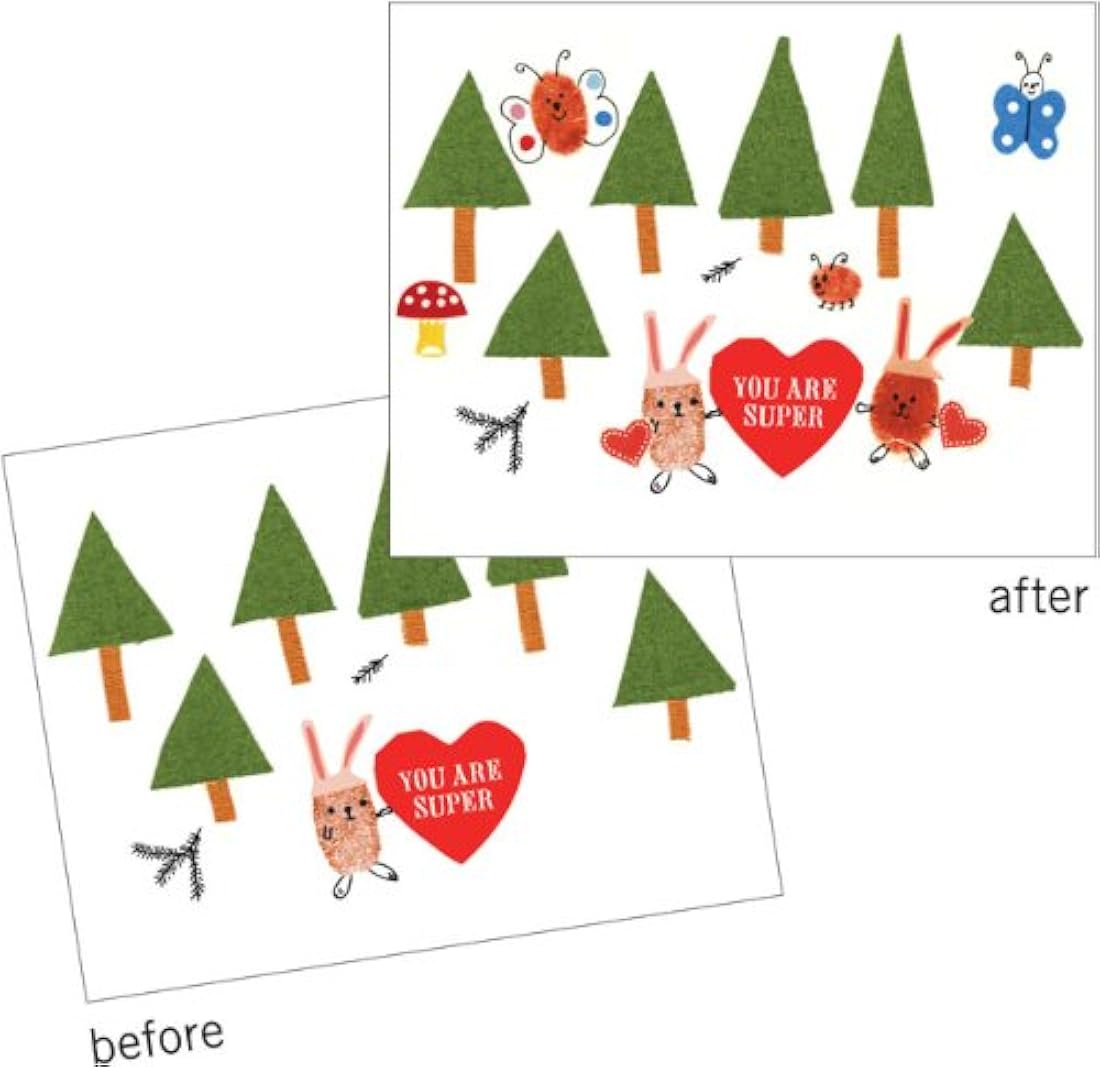 Tarjetas e invitaciones tarjetas de notas de huella digital