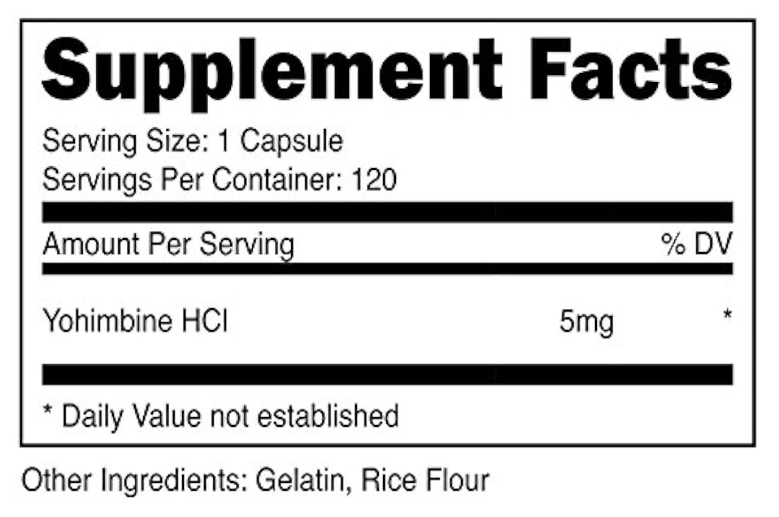 Suplemento Nutricost HCL 5 mg Fuerza Extra botella, 1