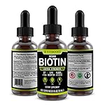Gotas líquidas de biotina Extra fuerte 10,000 mcg