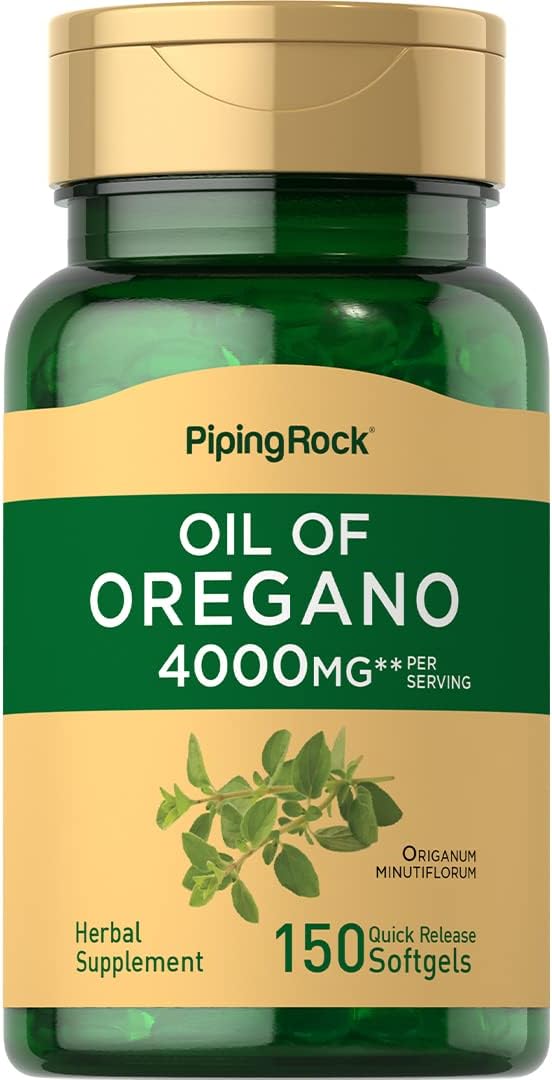 Suplemento Aceite de orégano 4000 mg 150 cápsulas de hierbas