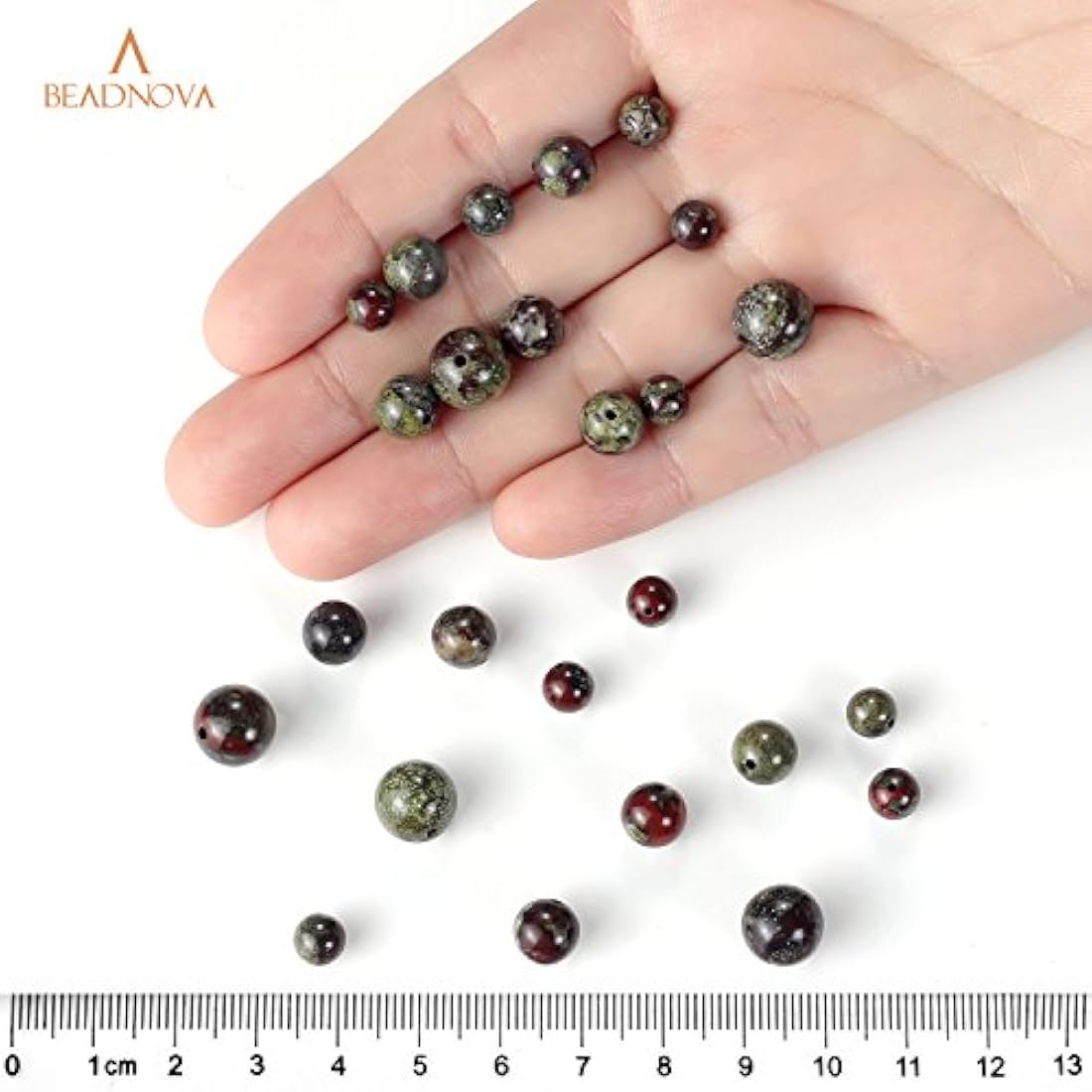 Cuentas redondas de piedras preciosas para joyería