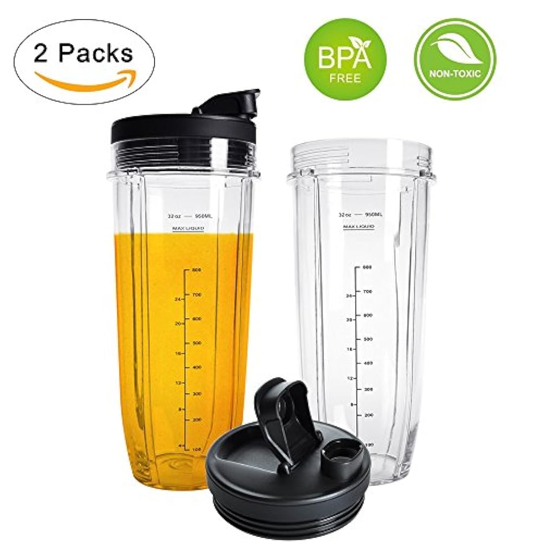 Vasos de repuesto de 32 onzas, QT 2 paquetes de vasos