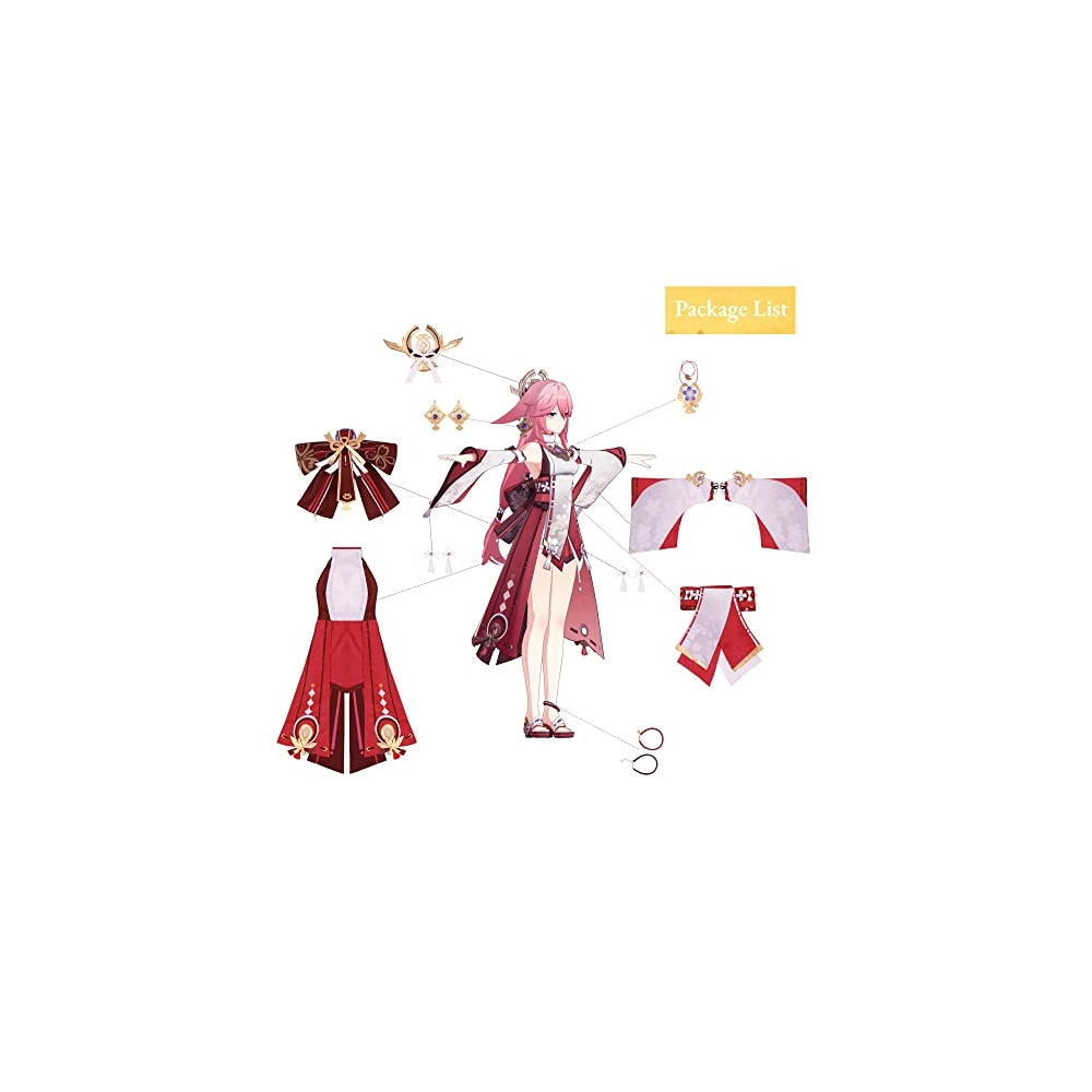 Disfraz de Yae Miko de Genshin Impact para mujer talla L
