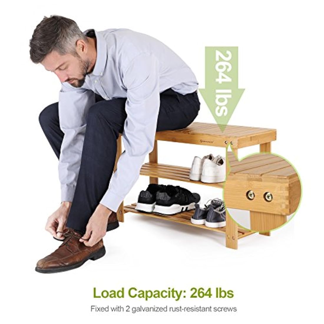 Banco de zapatero resistente organizador de zapatos