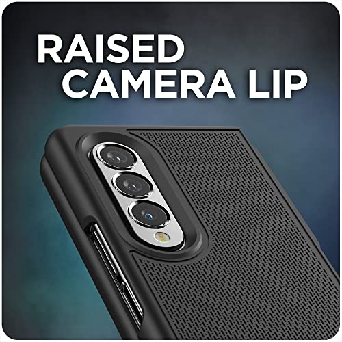 Encased DuraClip - Funda para Galaxy Z FOLD-3 con clip para cinturón, cubierta delantera y trasera delgada con funda (Samsung Z Fold 3 2021)