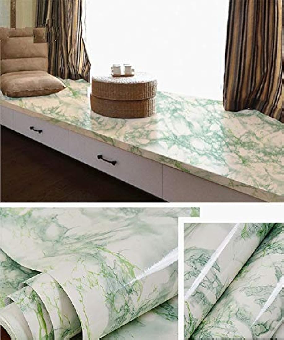 Papel pintado de mármol brillante para encimera