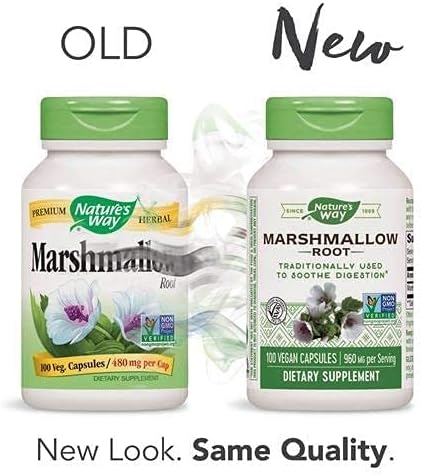 Suplemento Natures Way Raíz de malvavisco, 455 mg 100 cáp