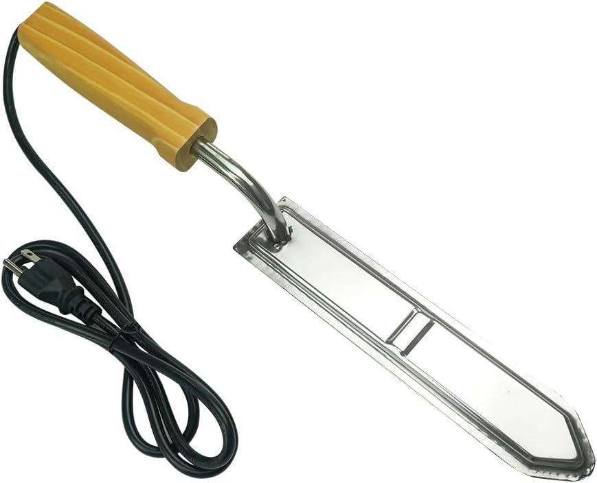 Cuchillo Desoperculado Eléctrico de Acero Inoxidable Beekeeping