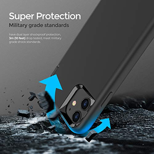 ORIbox - Funda compatible con iPhone 11, acabado suave al tacto de silicona líquida exterior