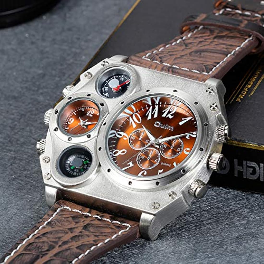 Reloj para hombre de gran tamaño Steampunk