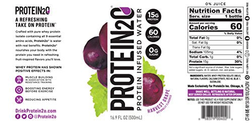 Proteína 2 onzas Agua infundida