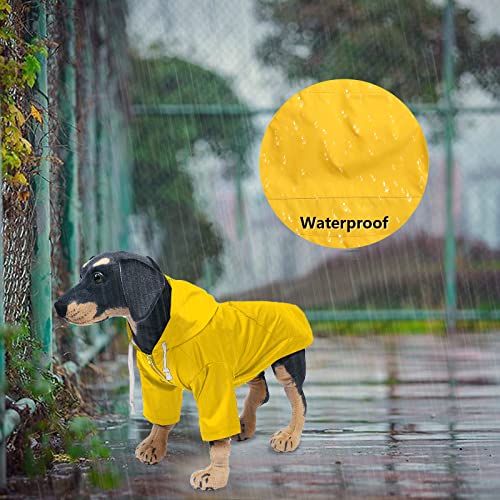 Chubasquero impermeable para perros con capucha para perros