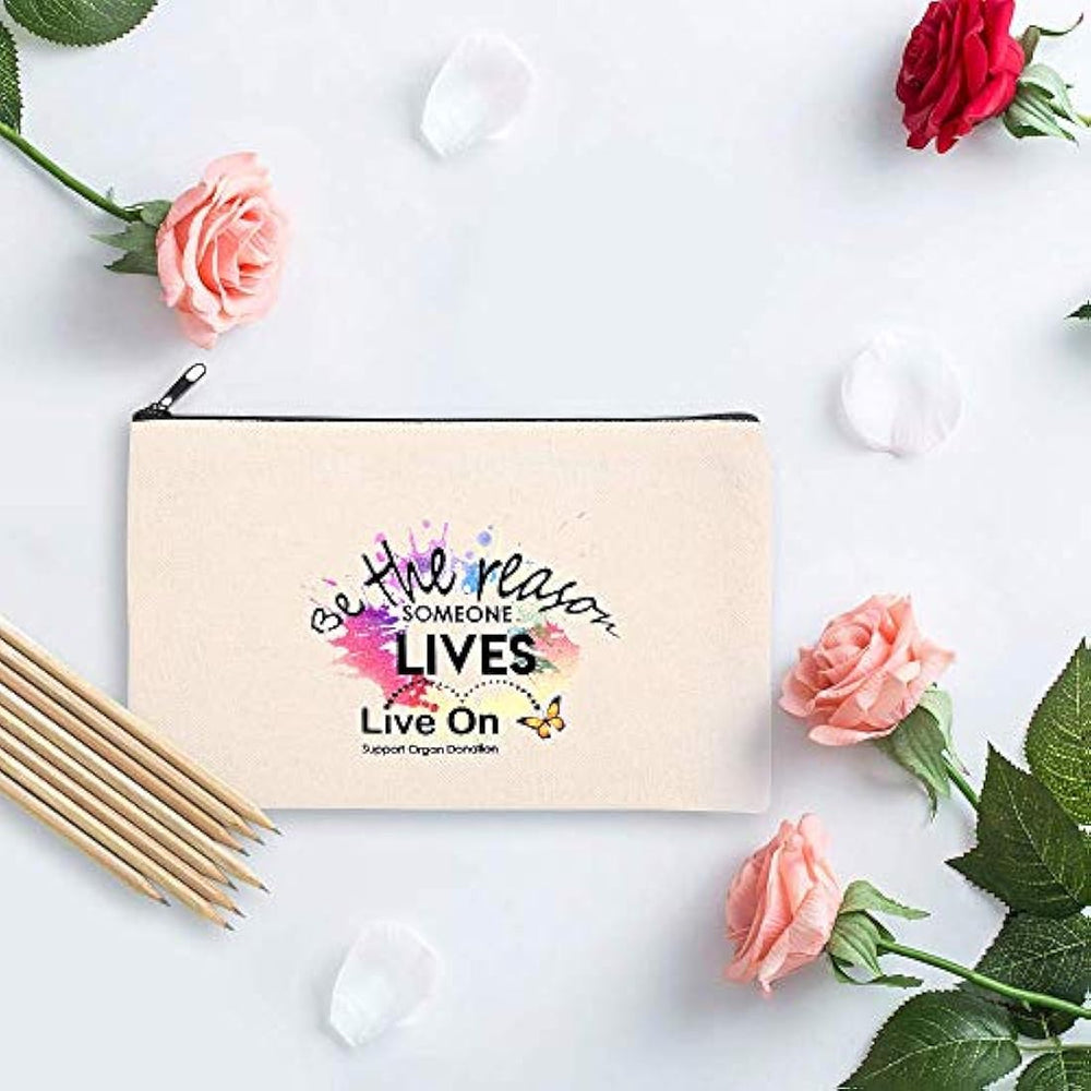 10 bolsas de lona en blanco para manualidades y maquillaje