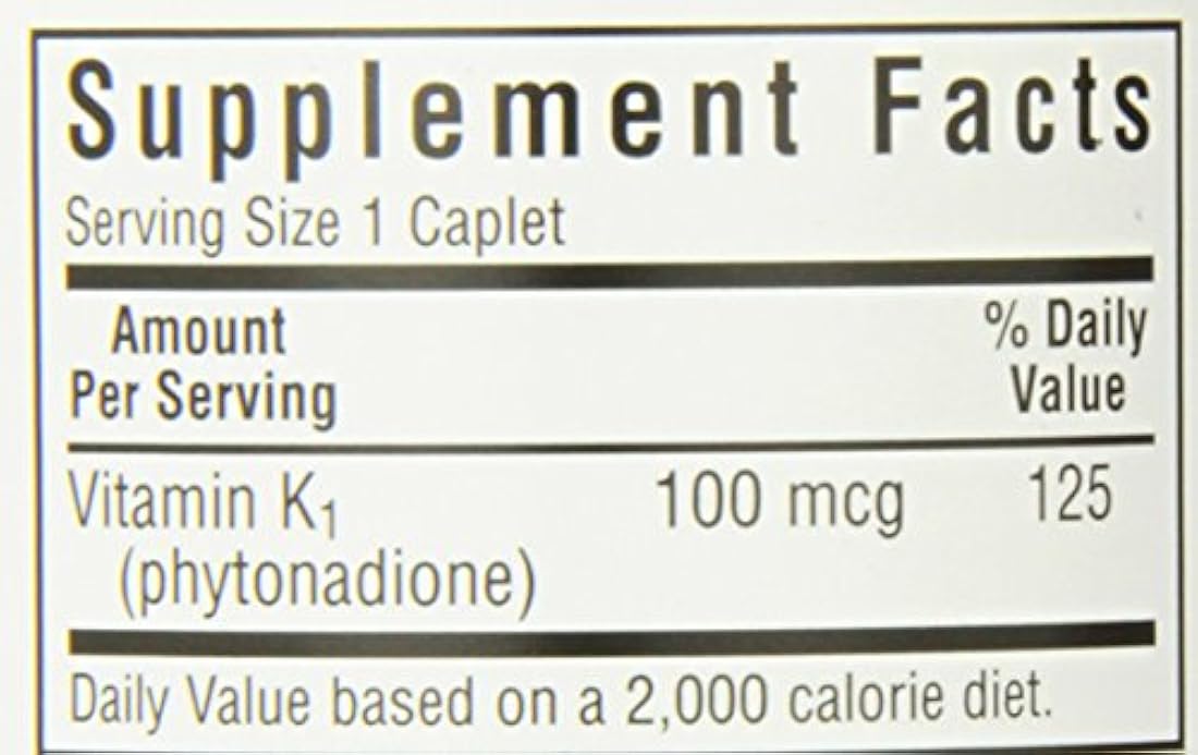 BlueBonnet Vitamina K1 cápsulas, 100 unidades