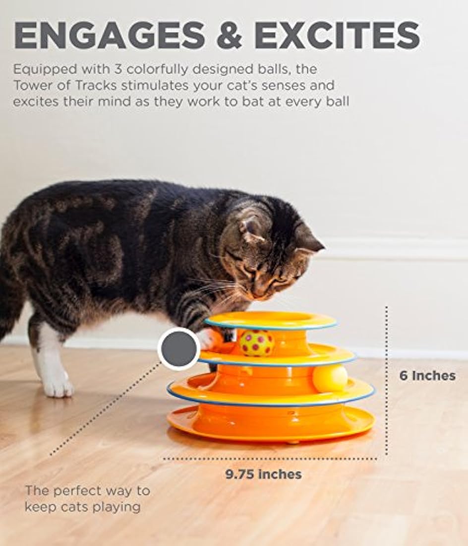 Petstages Cat Tracks Toy para gatos Divertidos niveles