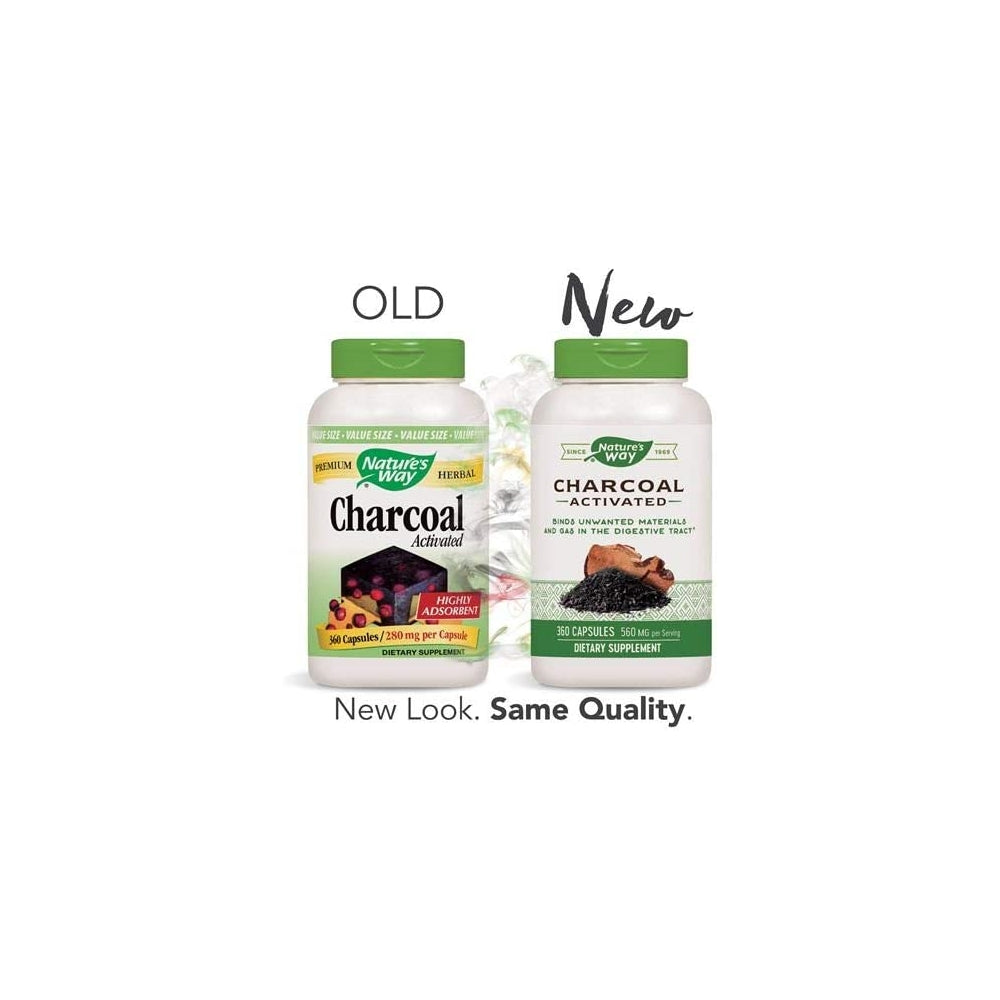 Suplemento Carbón activado 560 mg por porción 360 cápsulas