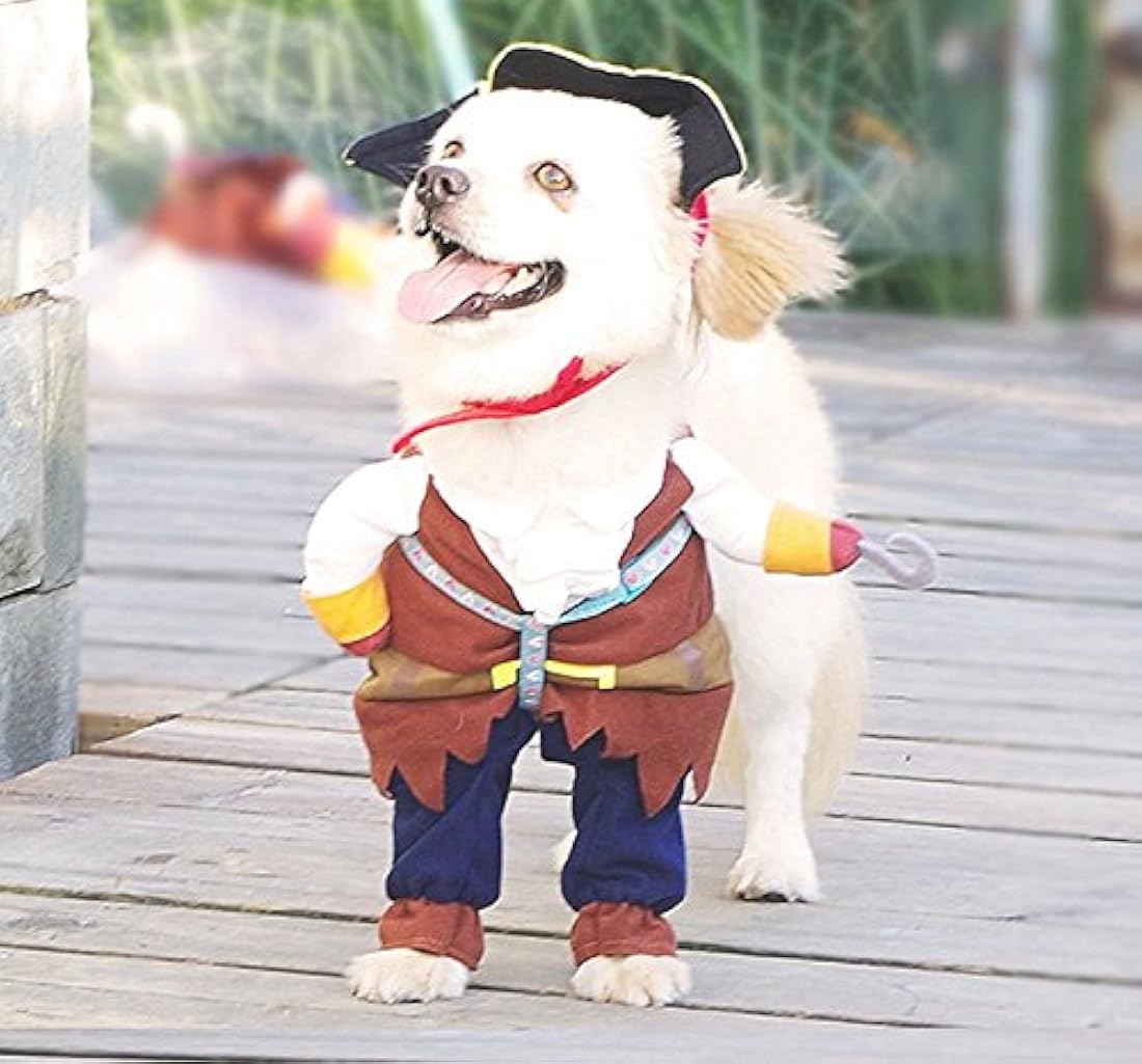 Disfraces de Nacoco. Disfraz para mascotas y perros de Piratas del Caribe, disfraz para gatos