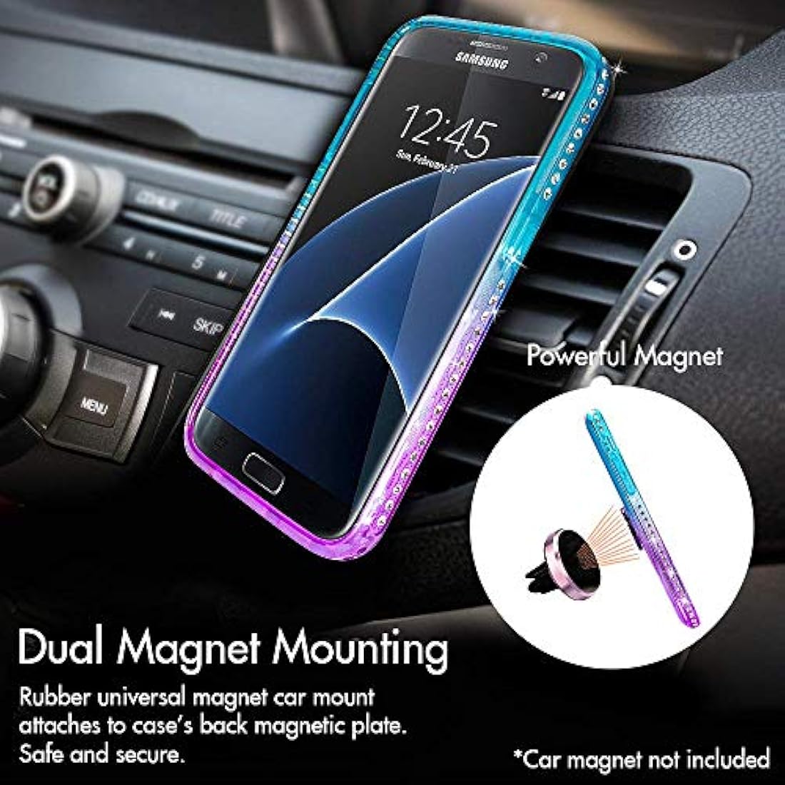 Funda para Galaxy S7 líquida holográfica