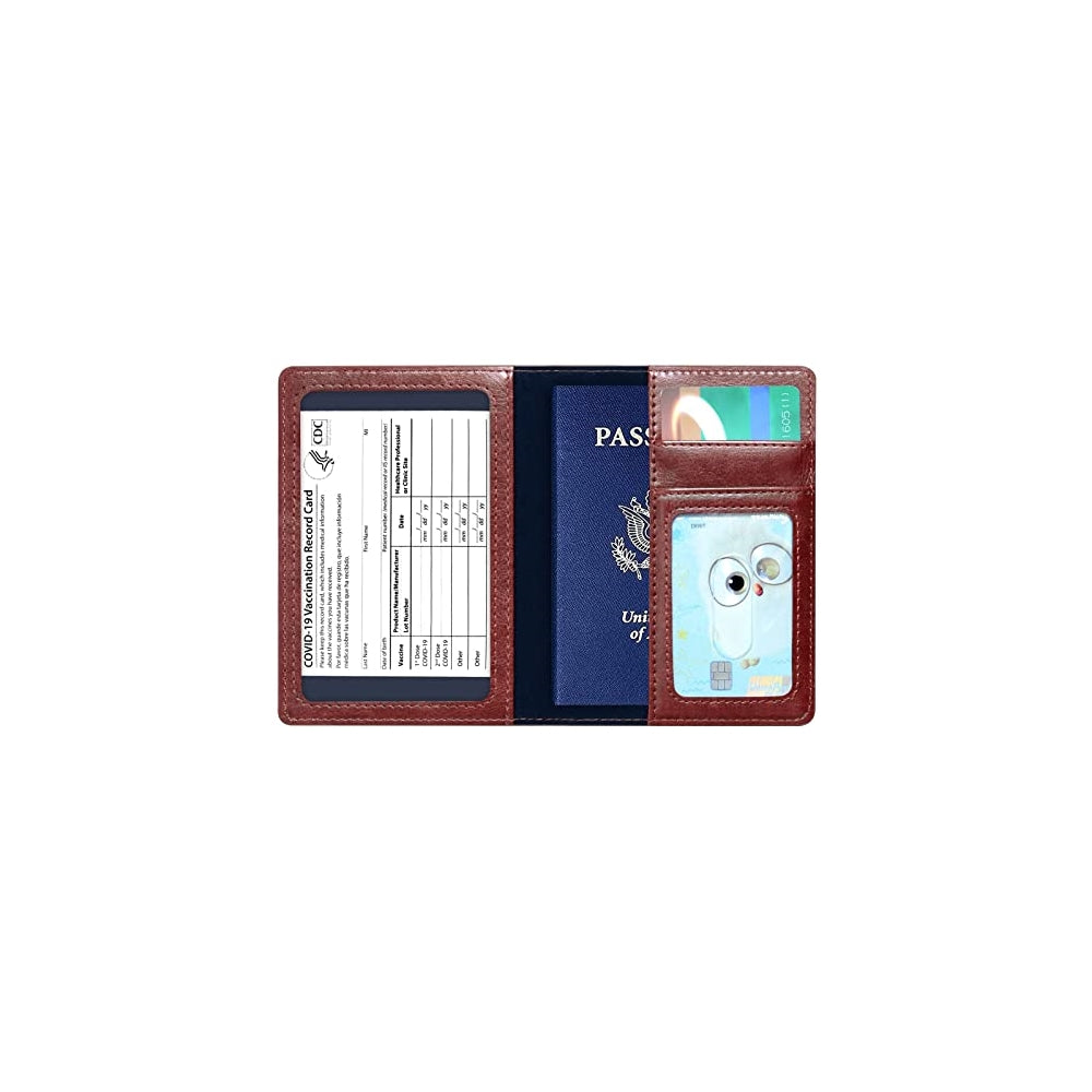 Porta Documentos y Tarjeta de pasaporte mejoradas rojo