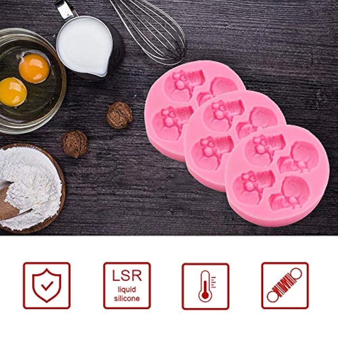 Moldes de chocolate de labios colección 3D Kiss -BAOLA