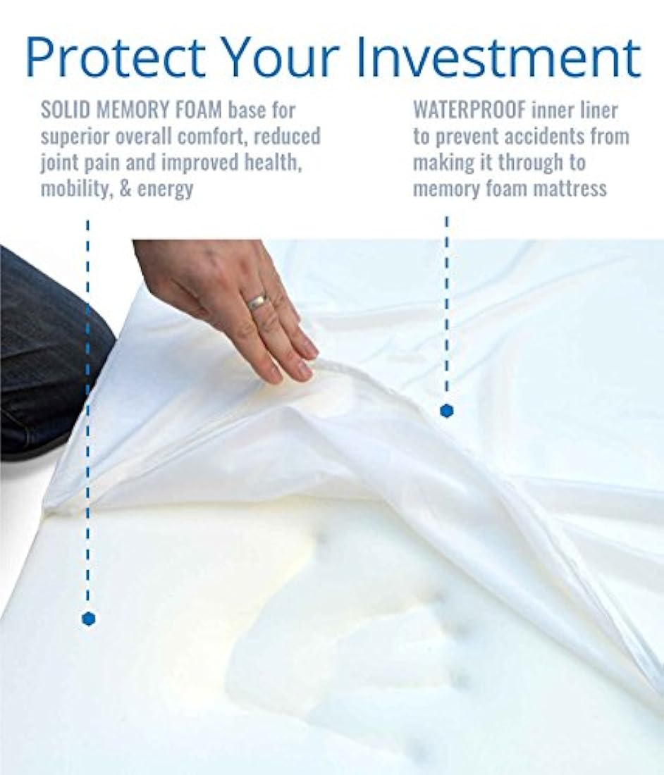 PetFusion Ultimate cama para perro, espuma viscoelástica ortopédica CertiPUR-US, opciones de tamaño / color, almohada de firmeza media, forro impermeable, cremalleras YKK, transpirable, 35% algodón, seguro de contacto con la piel, 3 años