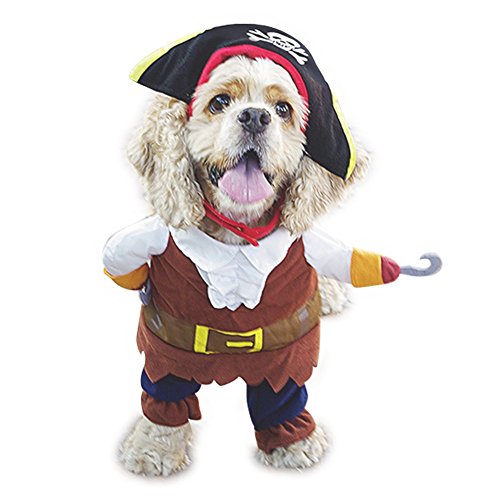 Nacoco - Disfraz para mascotas, perros y gatos, de Piratas del Caribe (XS)