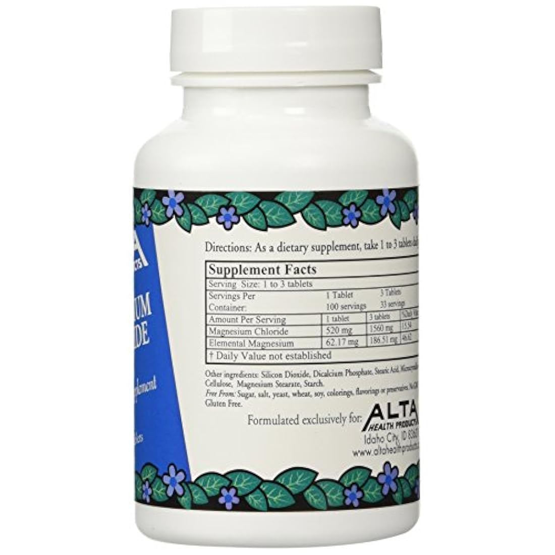 Alta Health Magnesium Chloride 100 (Paquete de 2)